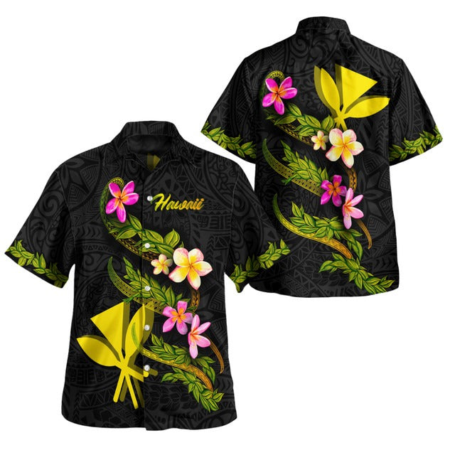 Hawaii Polynesian Combo Dress And Hawaiian Shirt - Plumeria Tribal