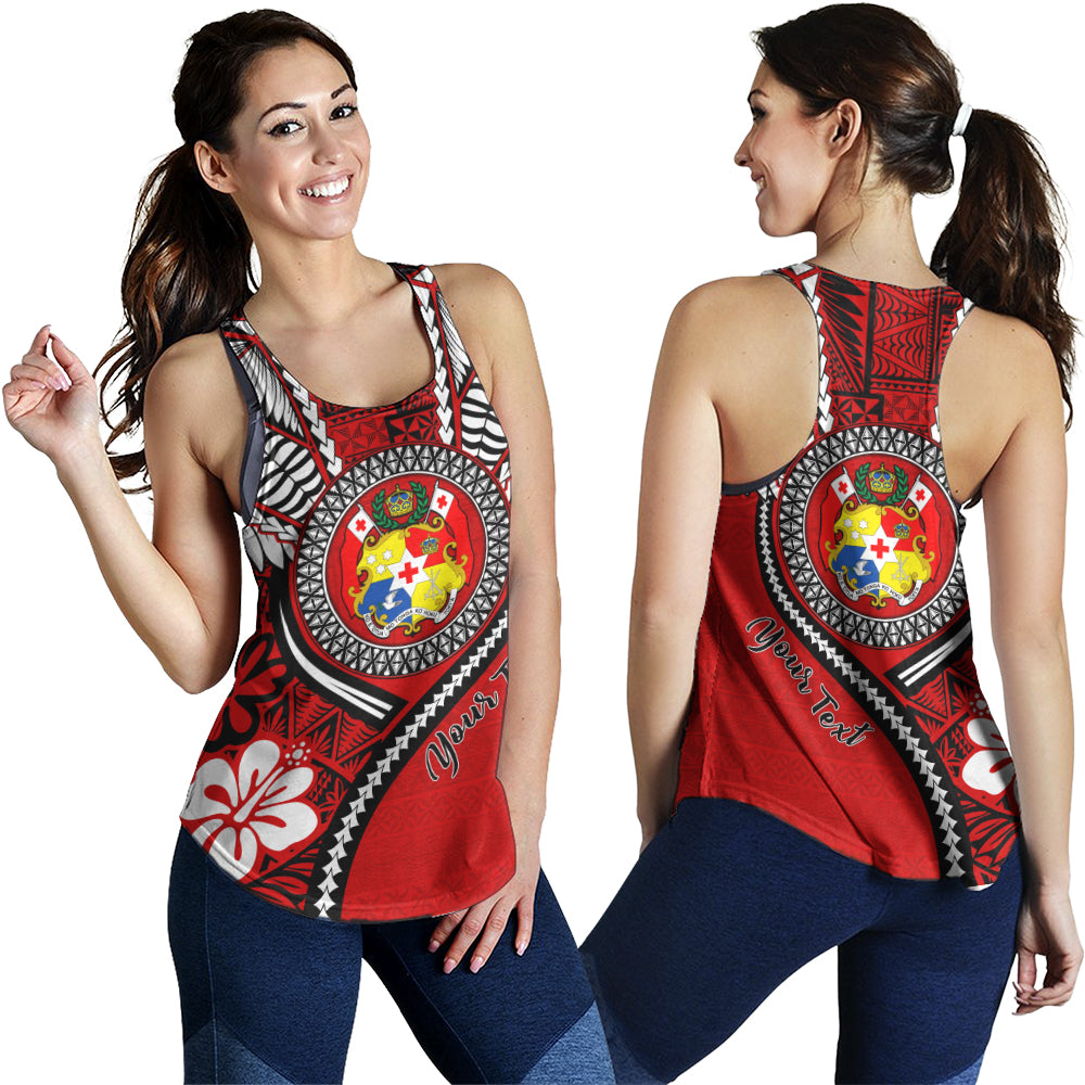 Tonga Women Tank Custom Tribal Ngatu Pattern Circle Style