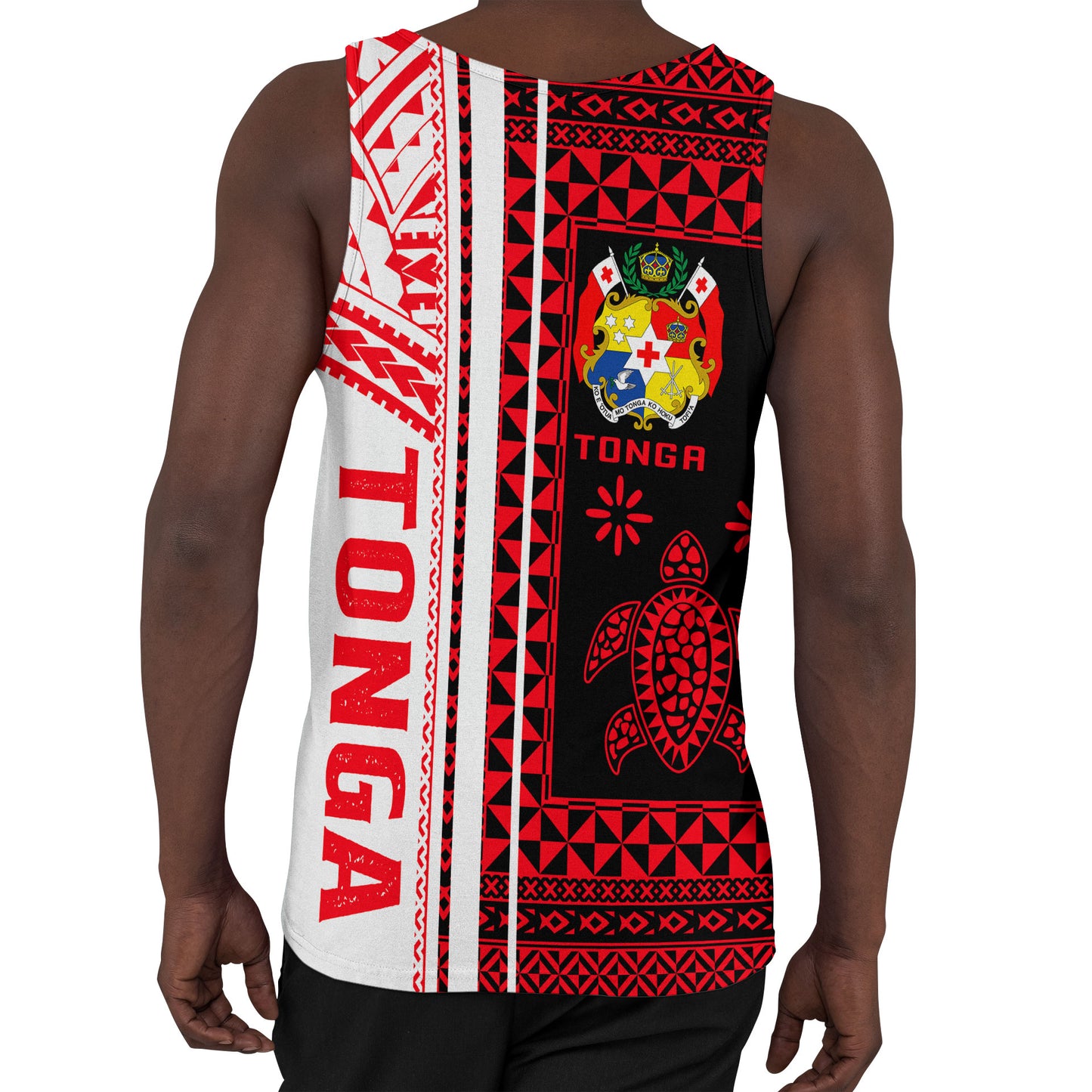 Tonga Men Tank Top - Custom Proud To be Tongan Polynesian Patterns With Tonga Kupesi