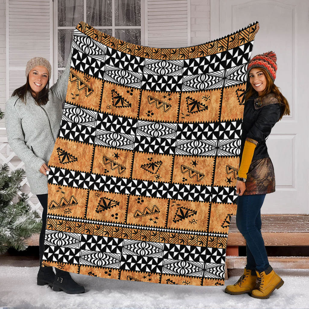 Tonga Premium Blanket Tapa Pattern