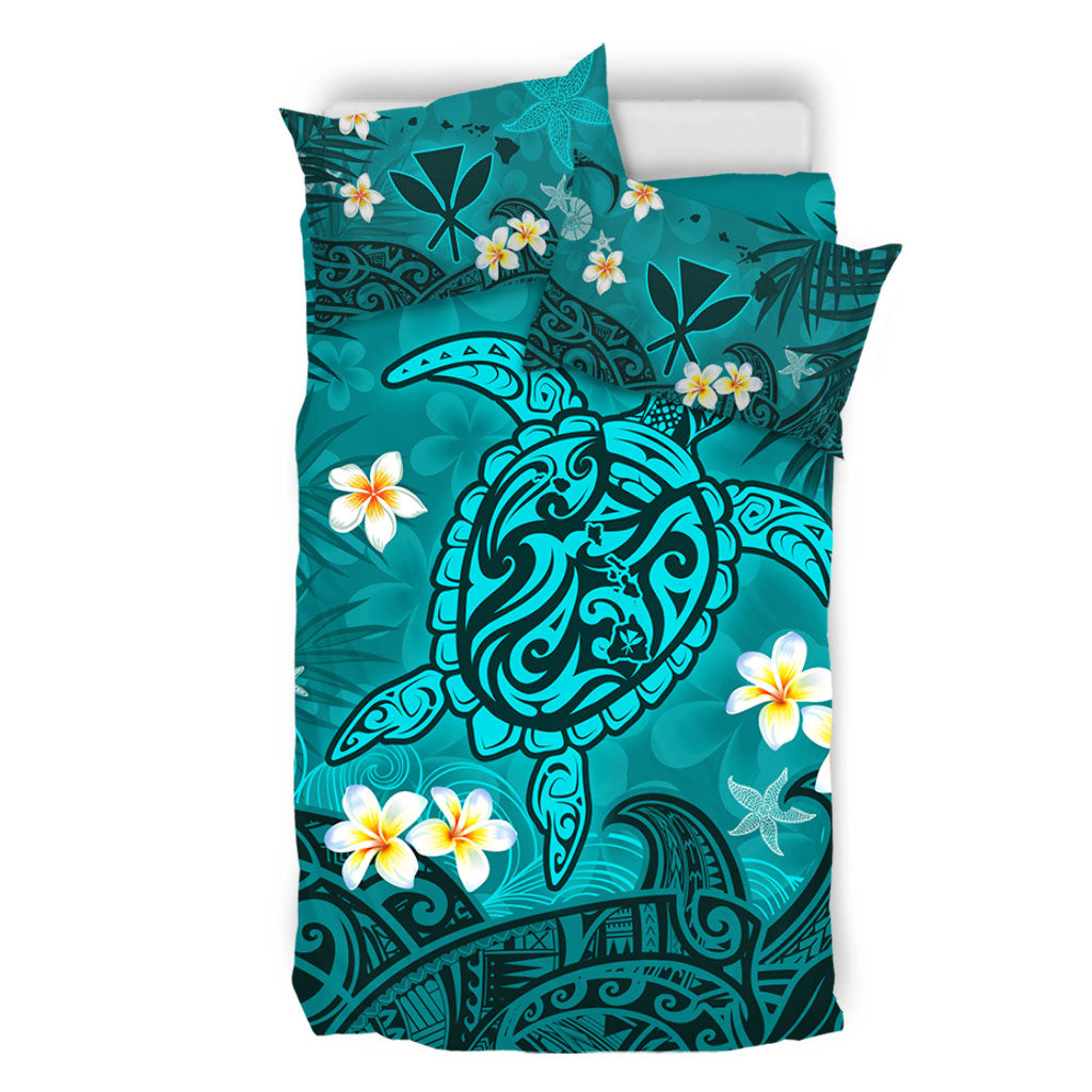 Hawaii Bedding Set Hawaiian Sea Turtle & Floral Dreams