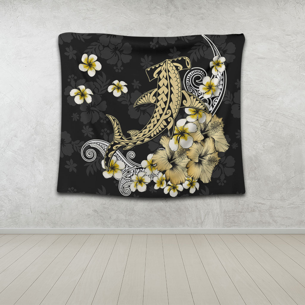 Hawaii Tapestry Hammerhead Shark Gold Tropical