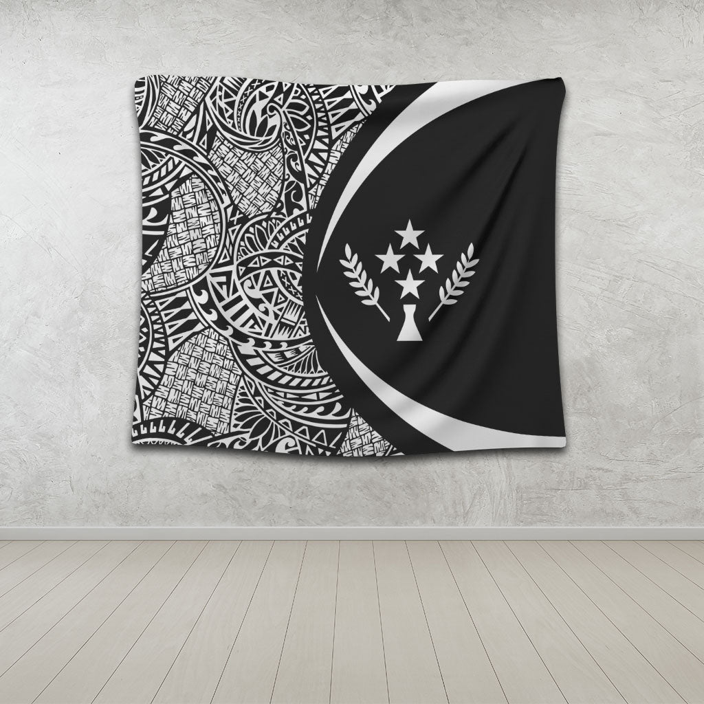 Kosrae Tapestry Lauhala White Circle Style