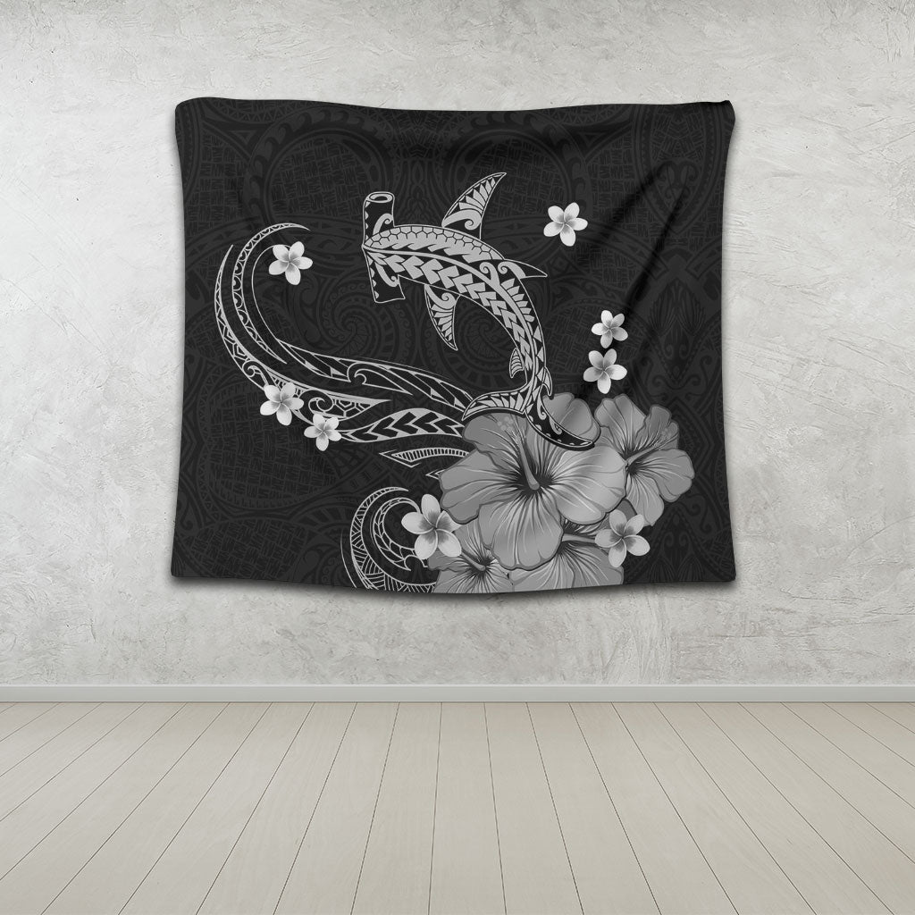 Hawaii Tapestry Shark Polynesia Tribal Tattoo