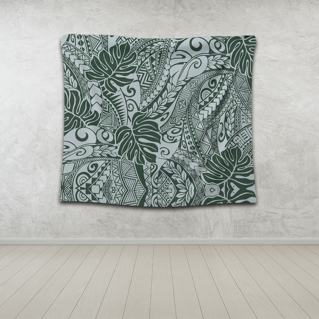 Hawaii Tapestry Tribal Pattern Leaf