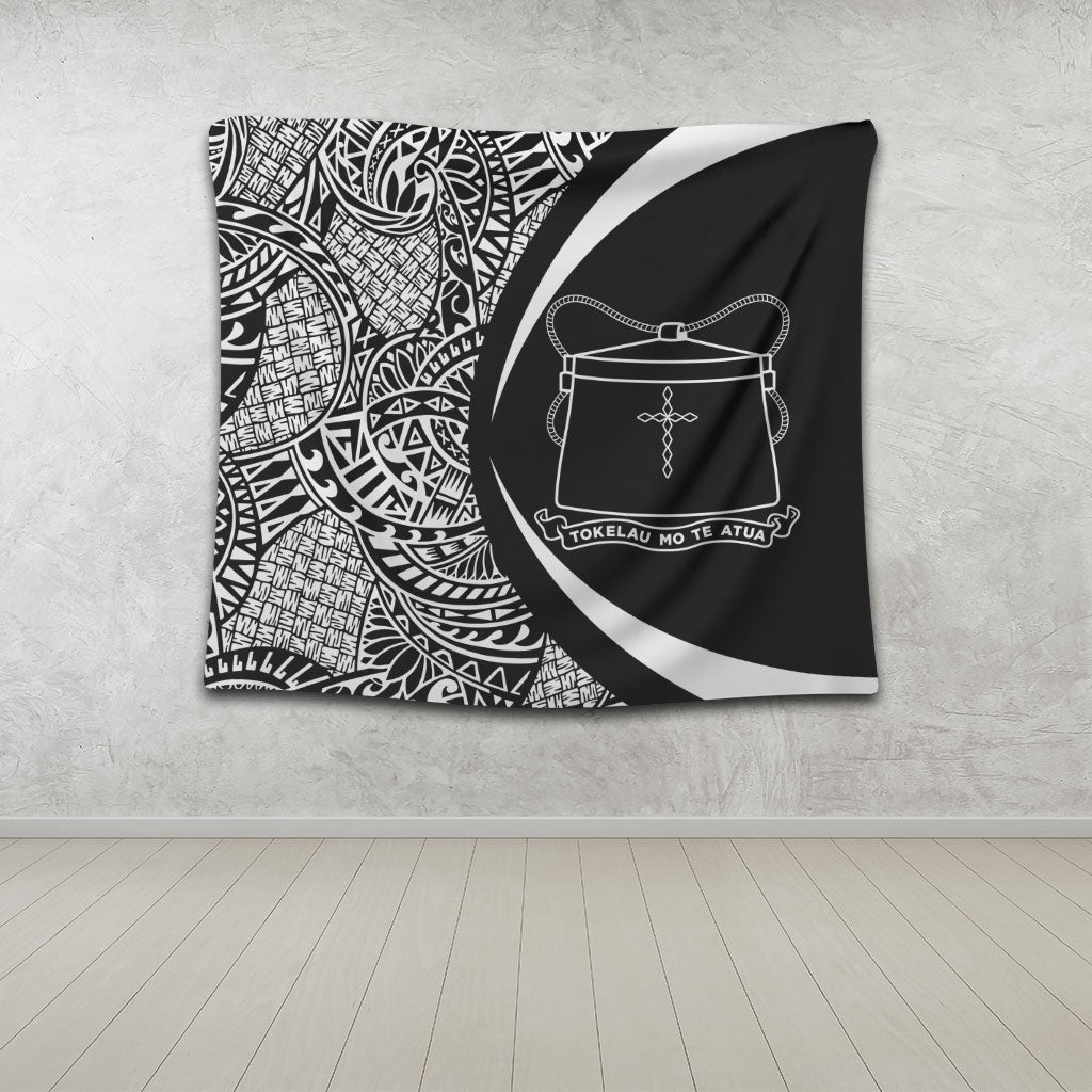 Tokelau Tapestry Lauhala White Circle Style