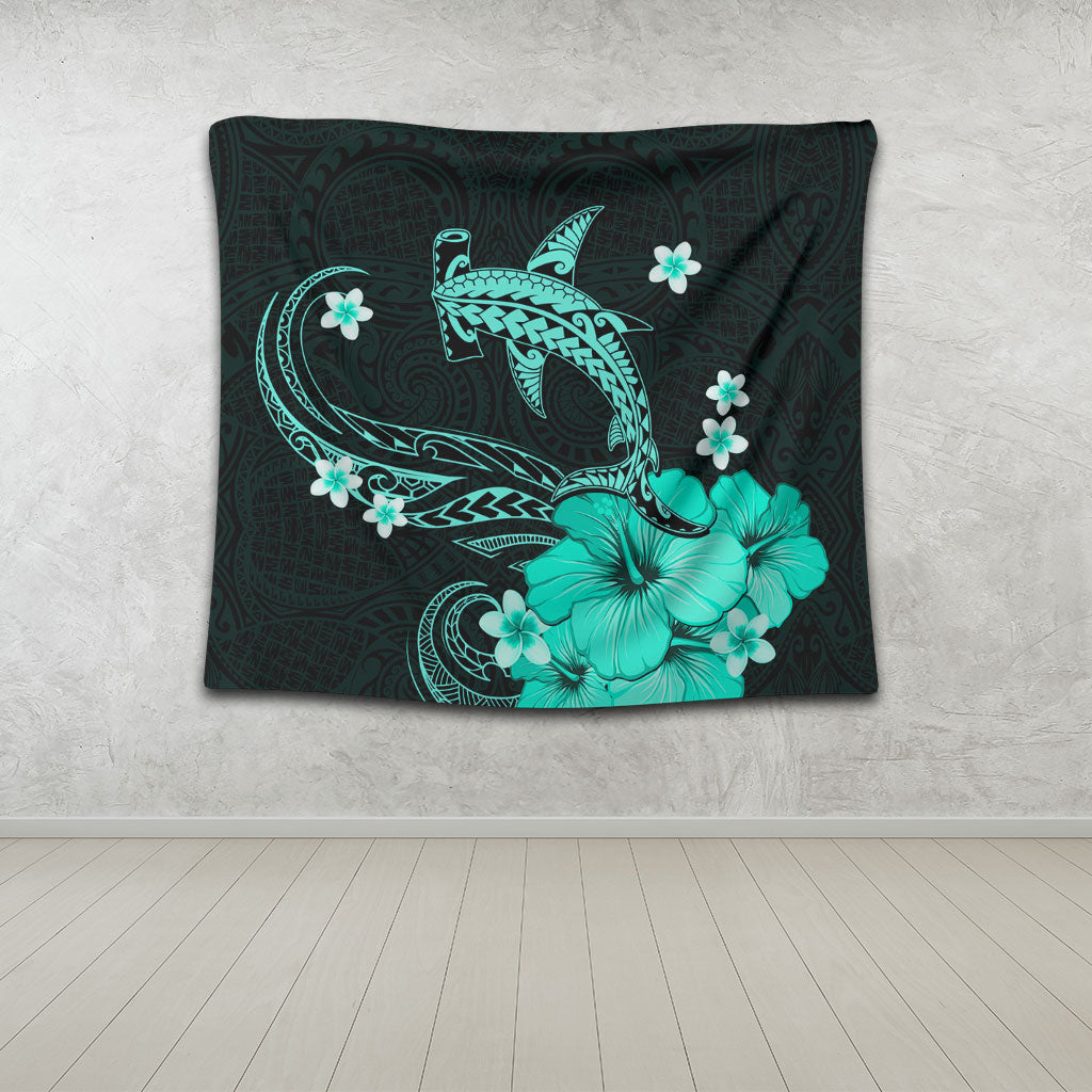 Hawaii Tapestry Shark Polynesia Tribal Tattoo
