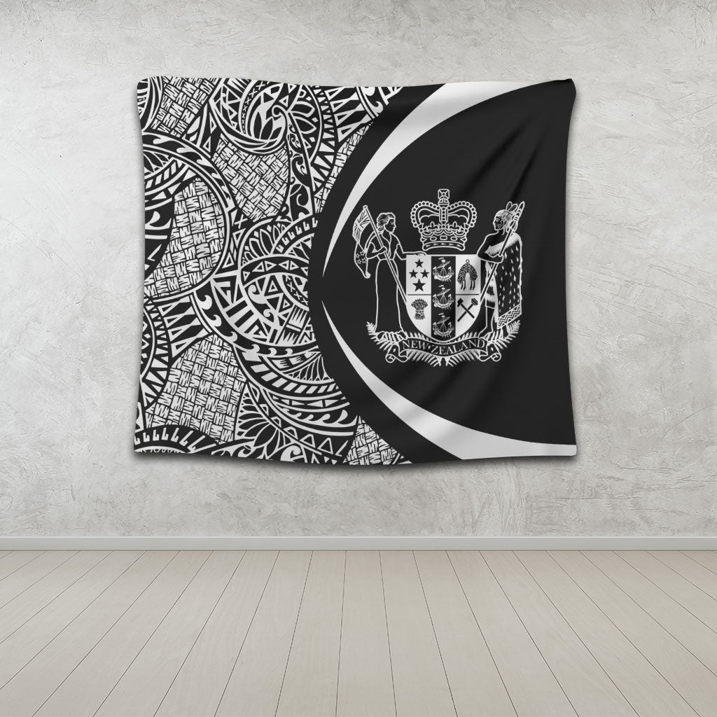 New Zealand Tapestry Lauhala White Circle Style