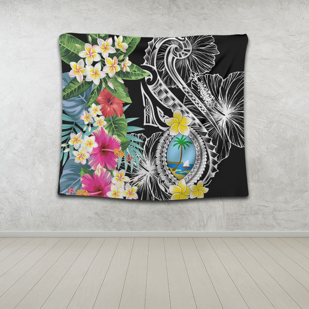 Guam Tapestry Summer Plumeria Tribal Tattoo