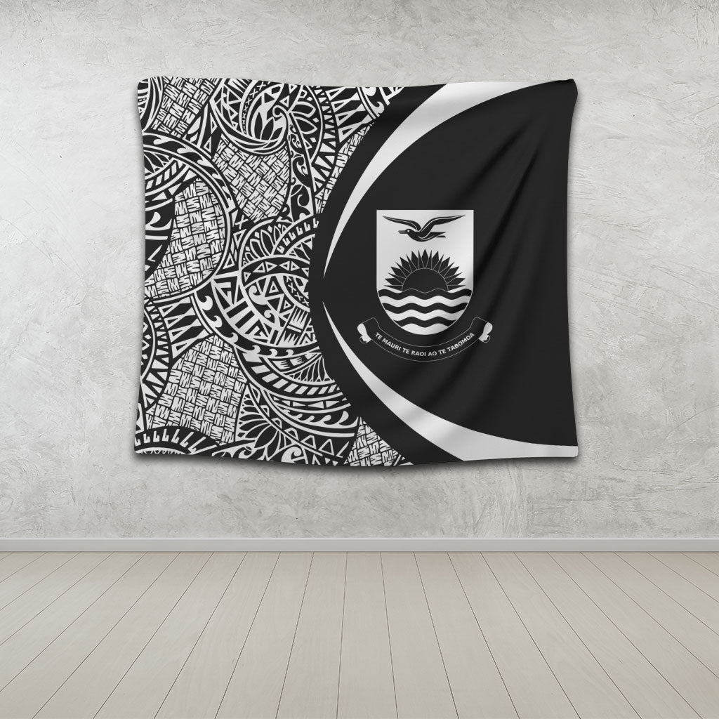 Kiribati Tapestry Lauhala White Circle Style