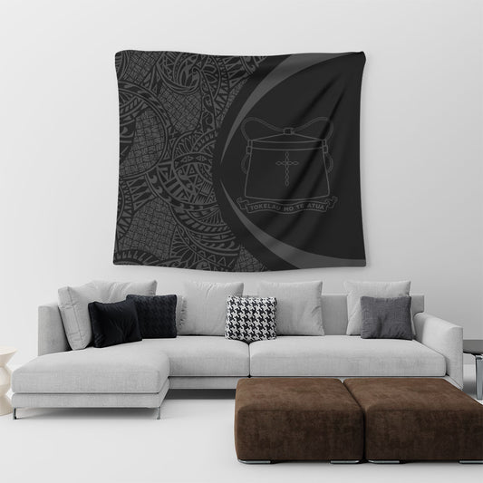 Tokelau Tapestry Lauhala Gray Circle Style