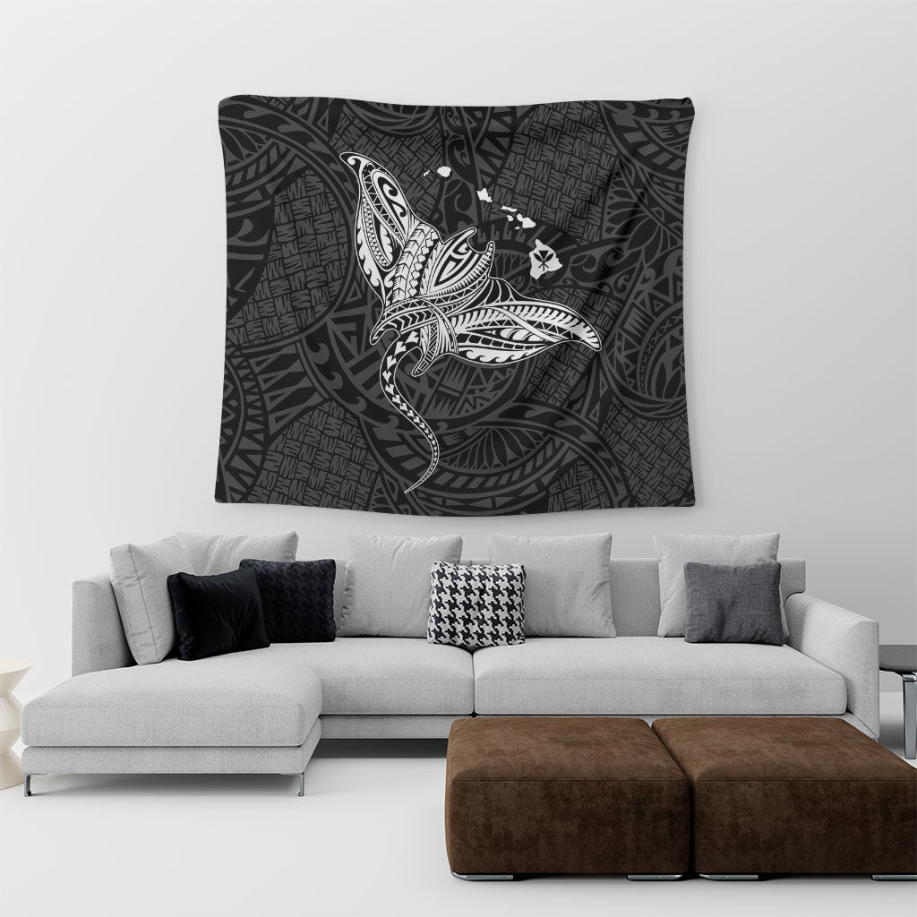 Hawaii Tapestry Hawaiian Map Polynesian Tribal Ray Tattoo