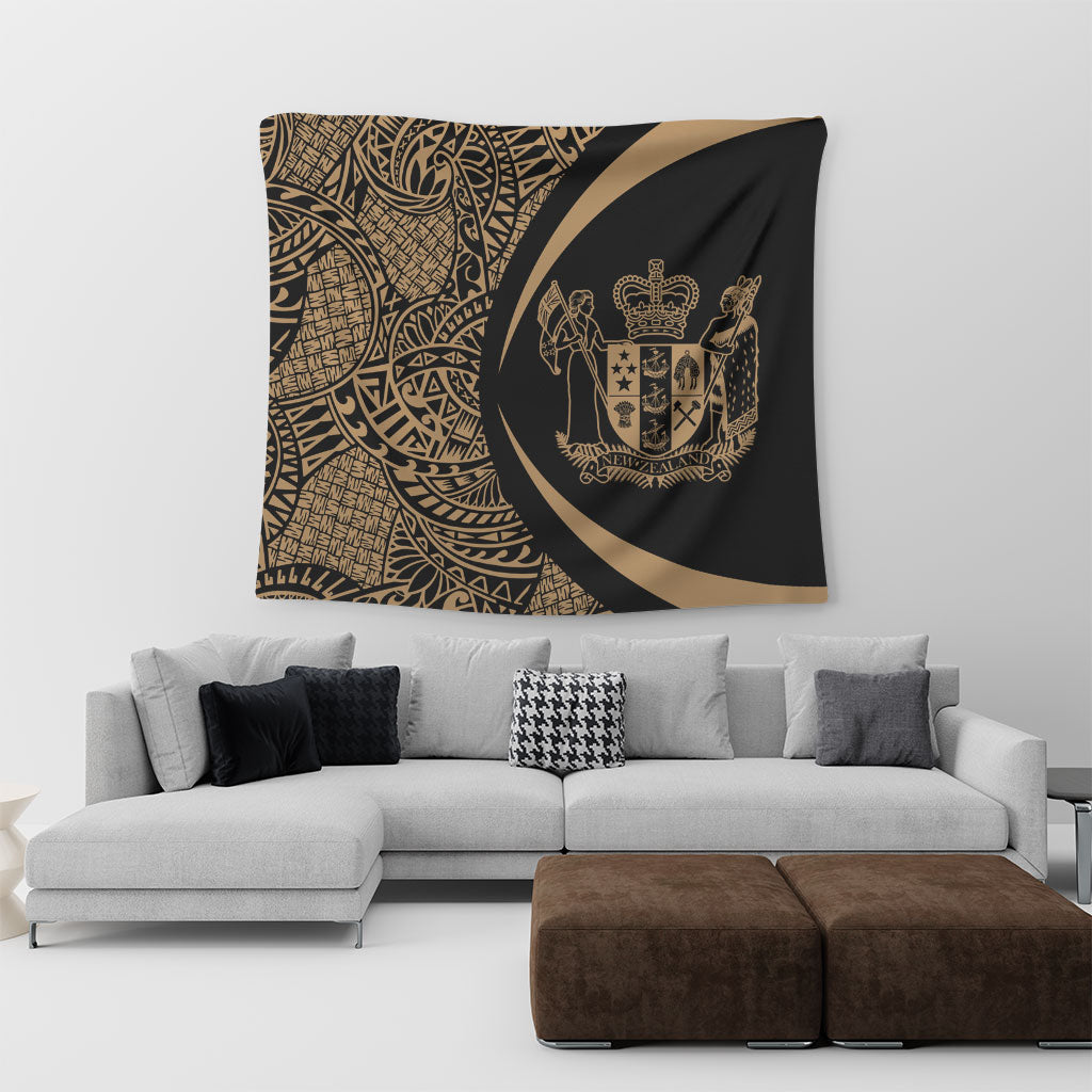 New Zealand Tapestry Lauhala Gold Circle Style