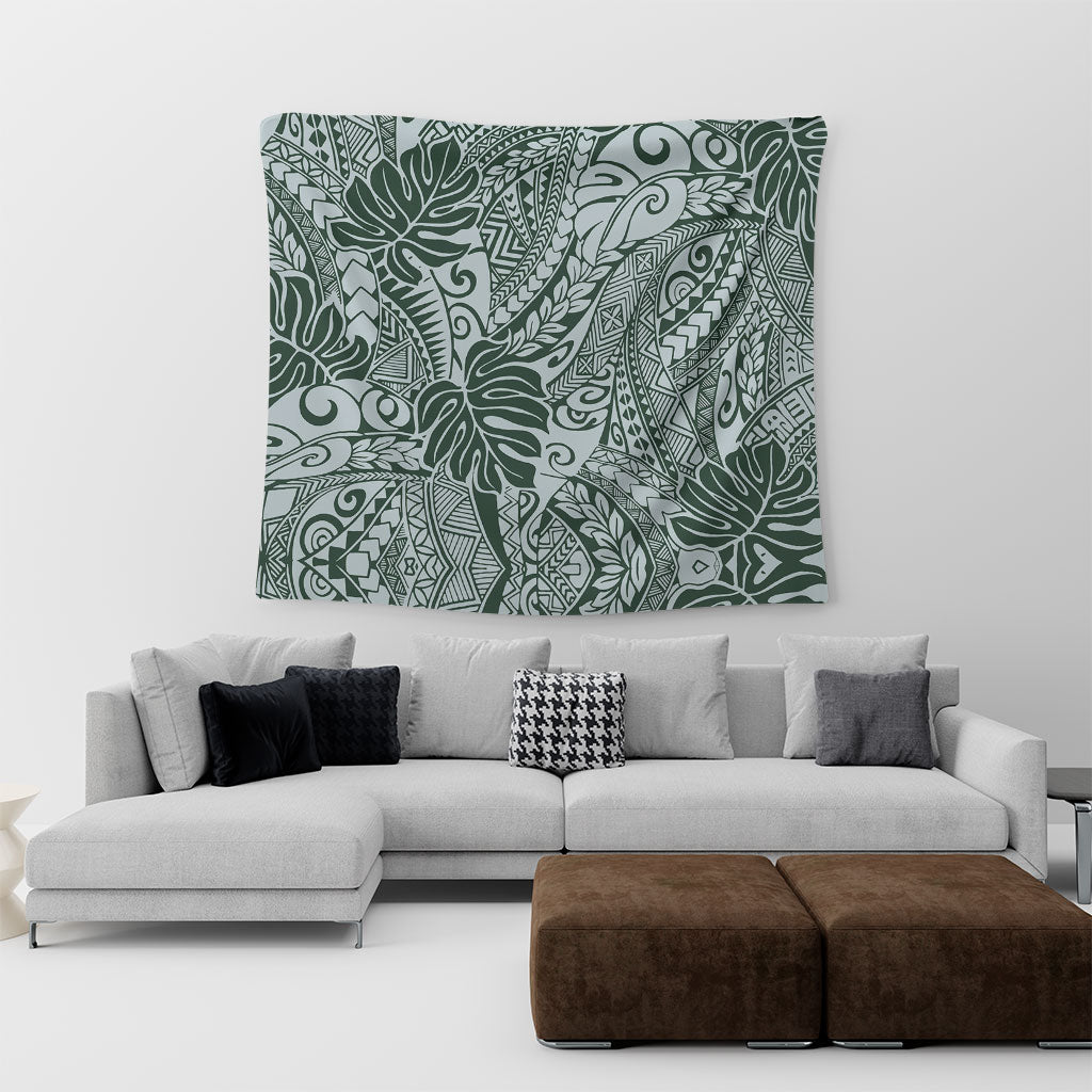 Hawaii Tapestry Tribal Pattern Leaf
