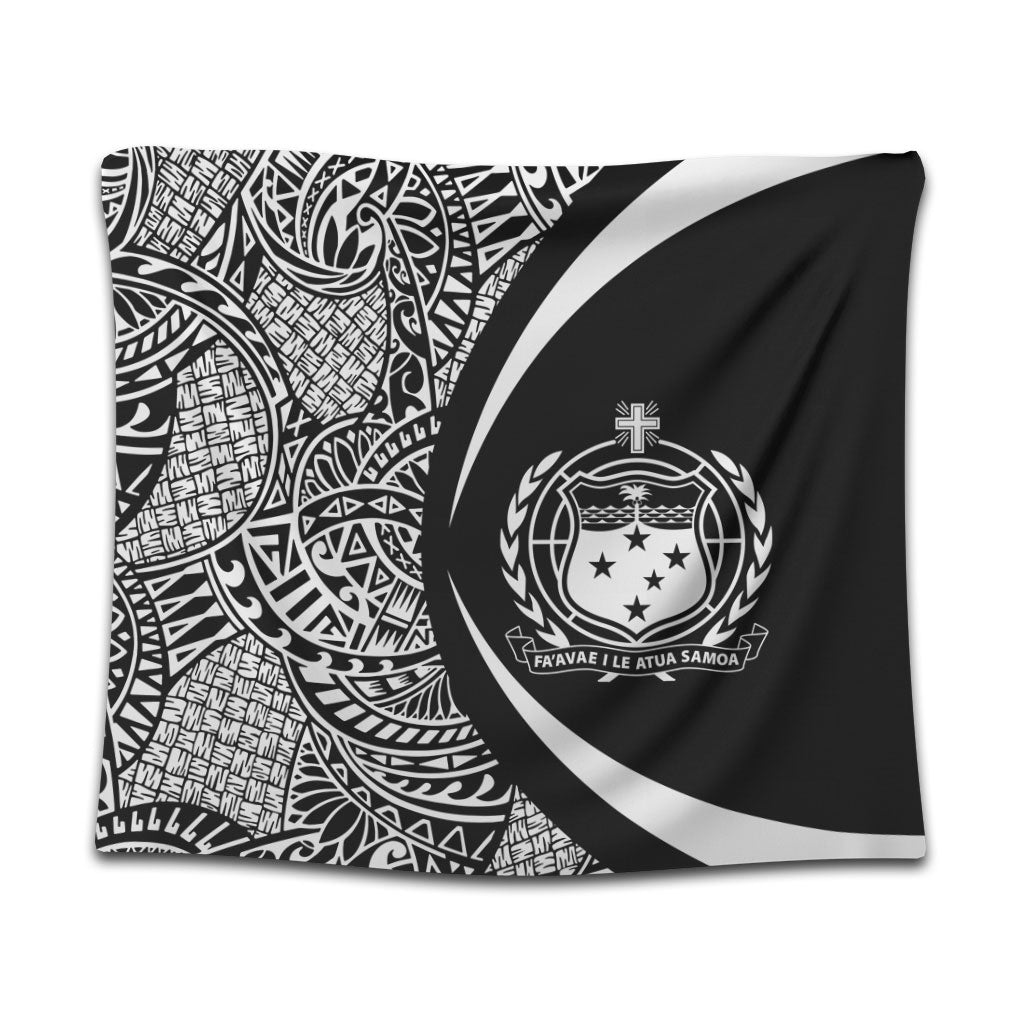 Samoa Tapestry Lauhala White Circle Style