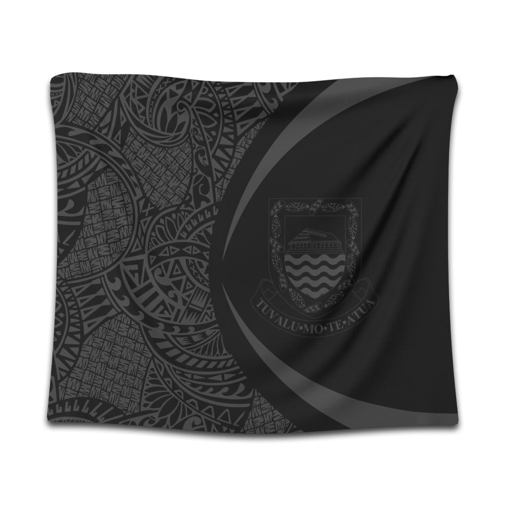 Tuvalu Tapestry Lauhala Gray Circle Style