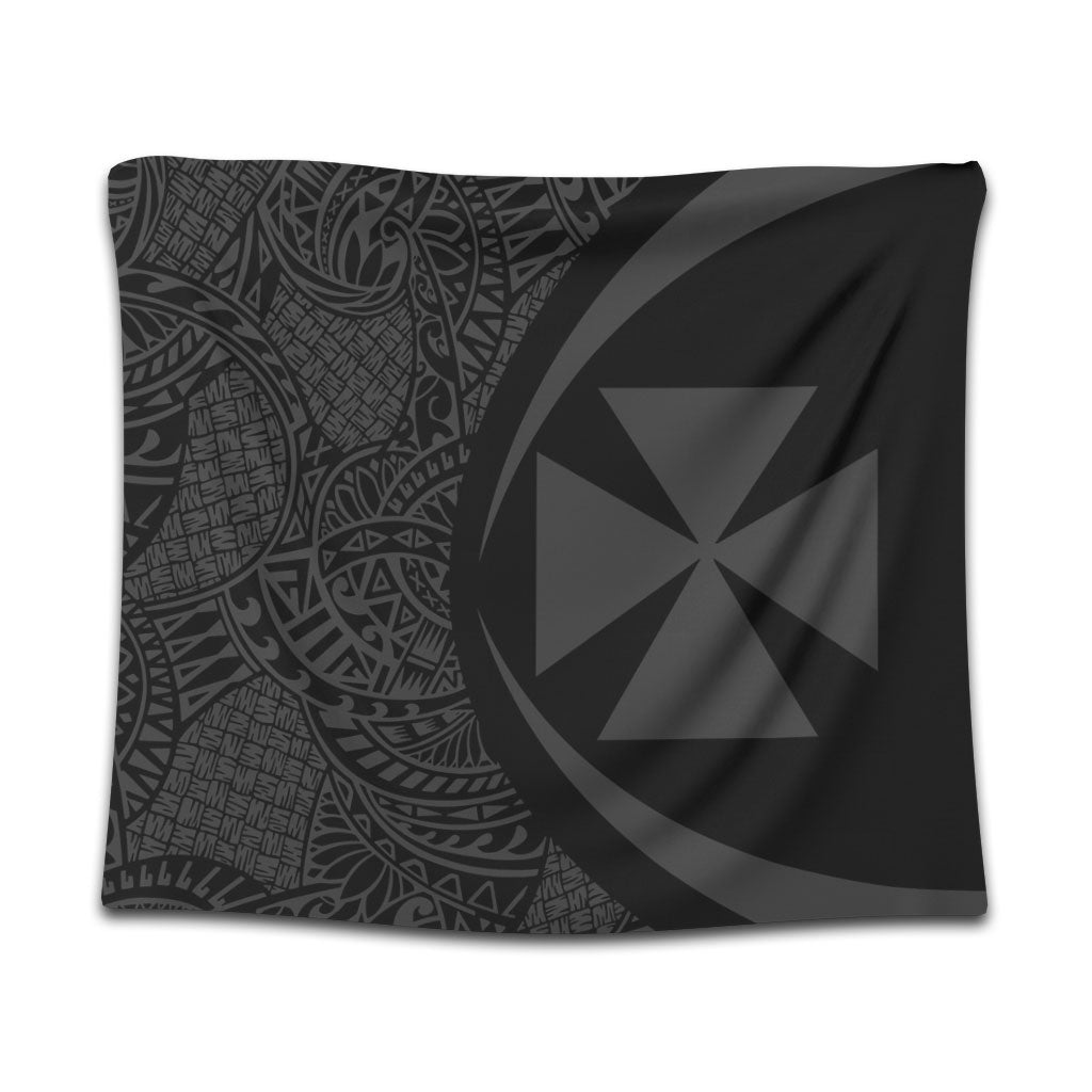 Wallis And Futuna Tapestry Lauhala Gray Circle Style
