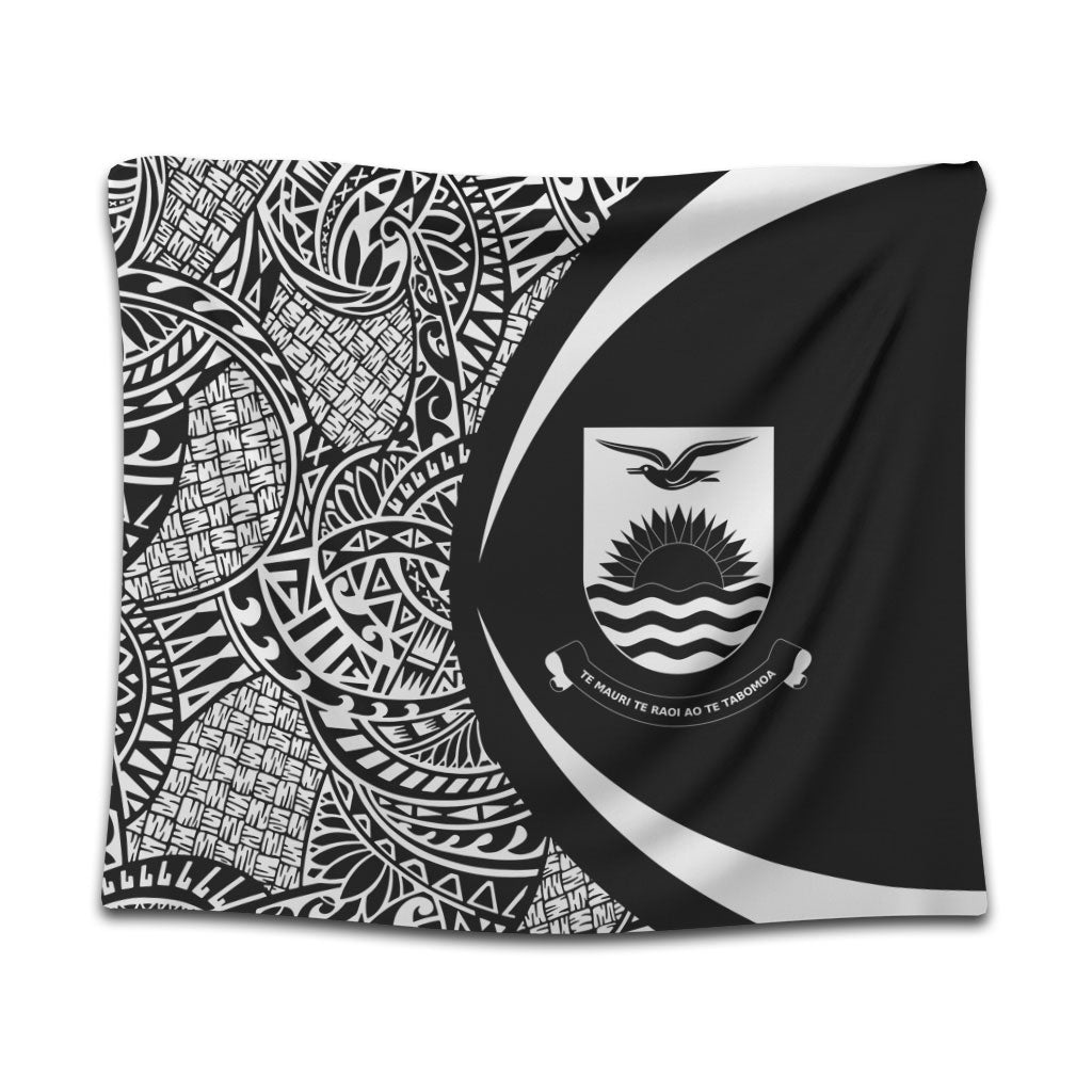 Kiribati Tapestry Lauhala White Circle Style
