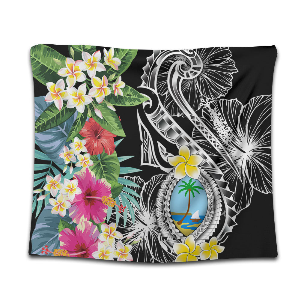 Guam Tapestry Summer Plumeria Tribal Tattoo
