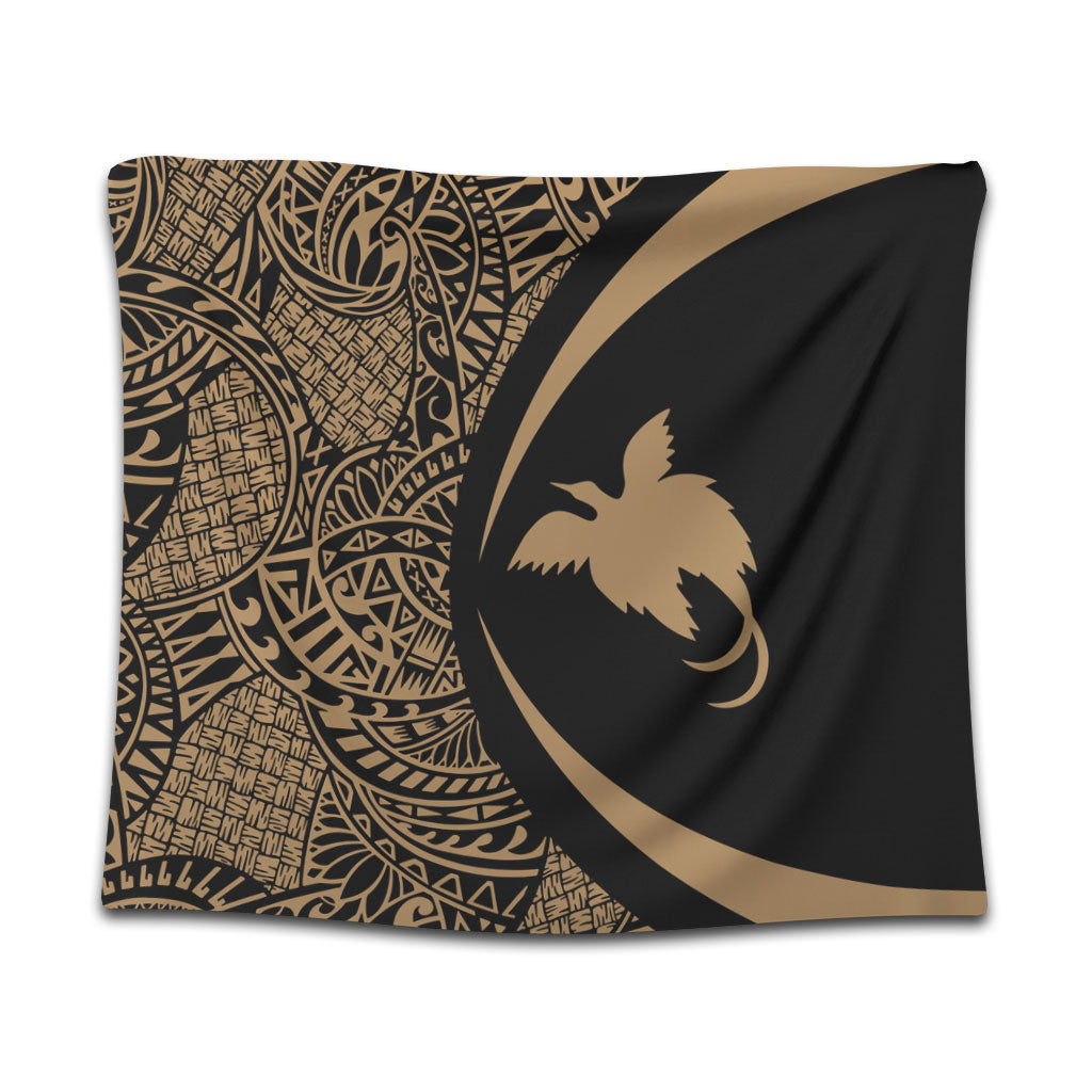 Papua New Guinea Tapestry Lauhala Gold Circle Style
