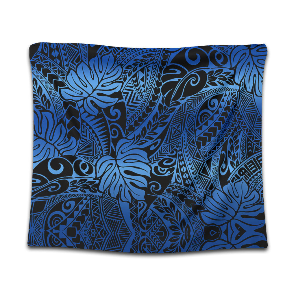 Hawaii Tapestry Tribal Polynesian Pattern Leaf