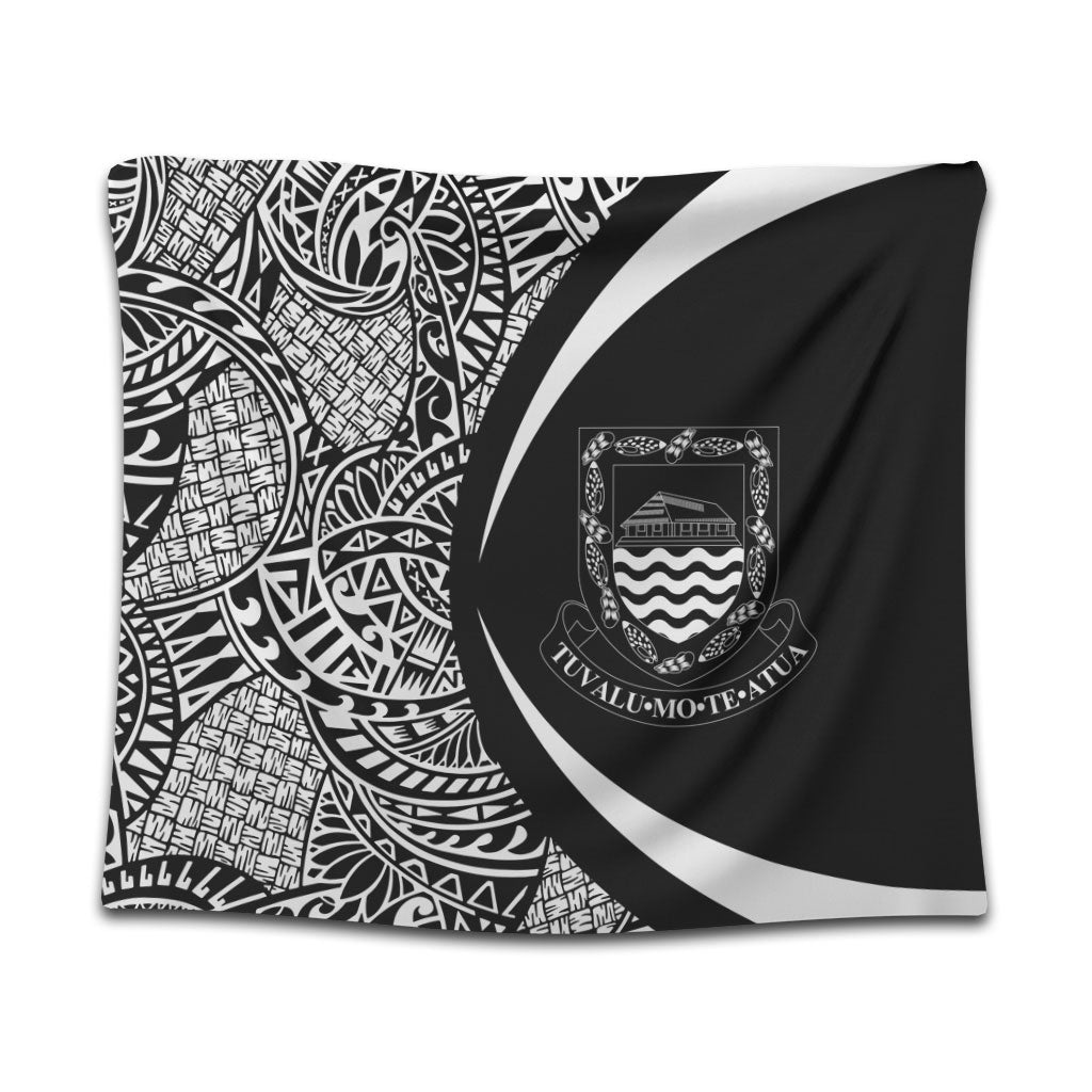 Tuvalu Tapestry Lauhala White Circle Style