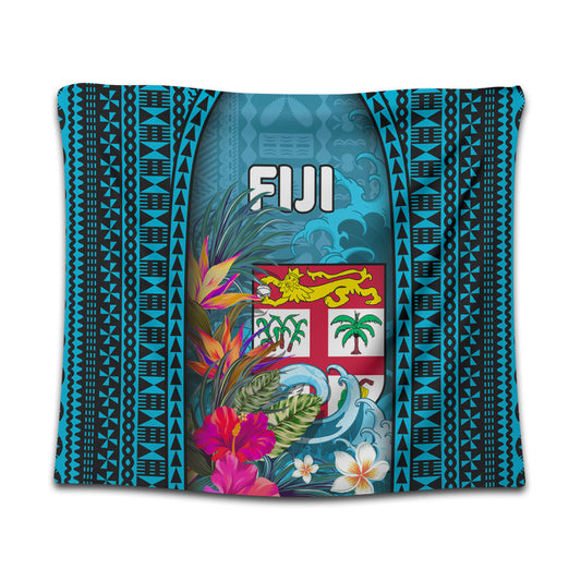 Fiji Tapestry Bula Islands Wave Tropical
