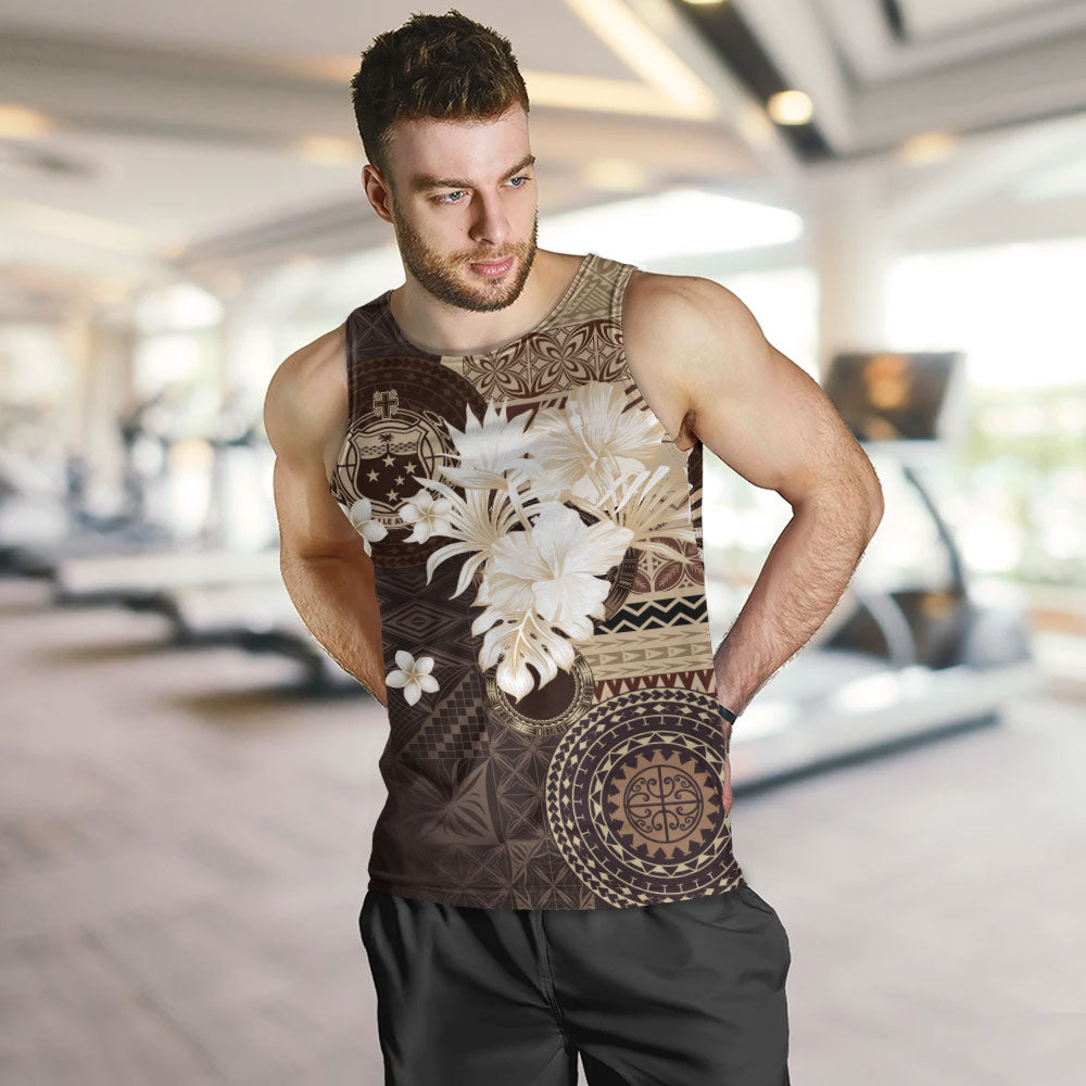 Samoa Tank Top Siapo Motif Print Fabric