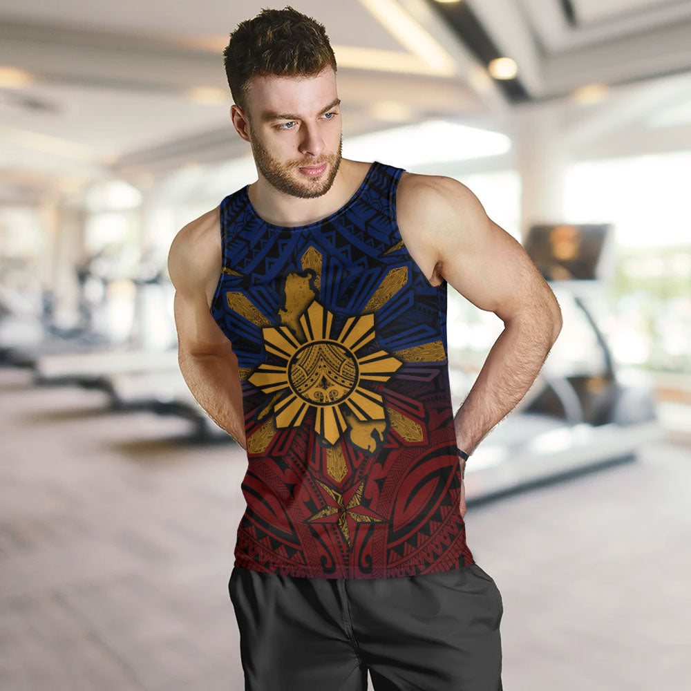 Philippines Filipinos Tank Top Golden Sun Islands Tribal Style