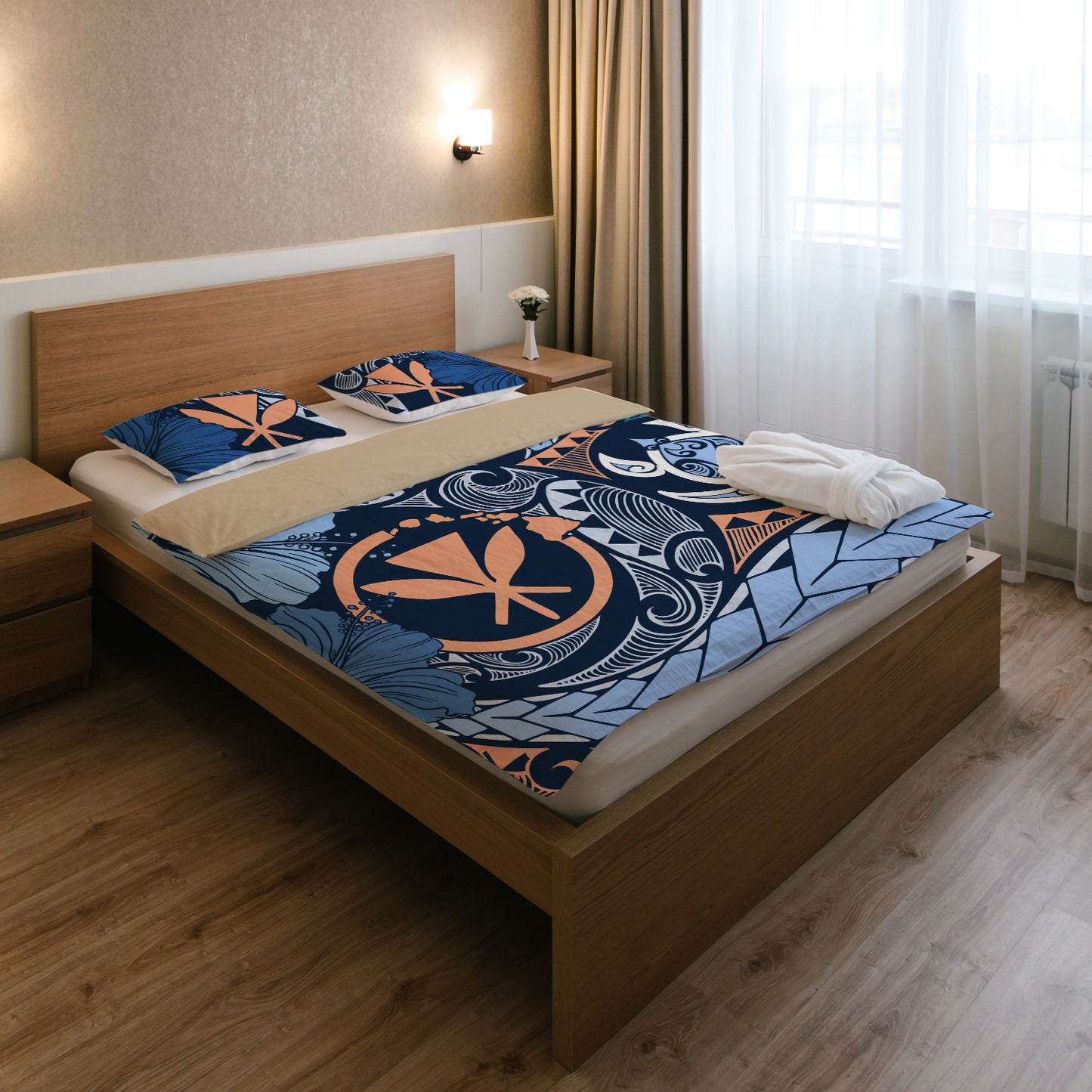Hawaii Bedding Set Kanaka Maoli Tribal Pattern