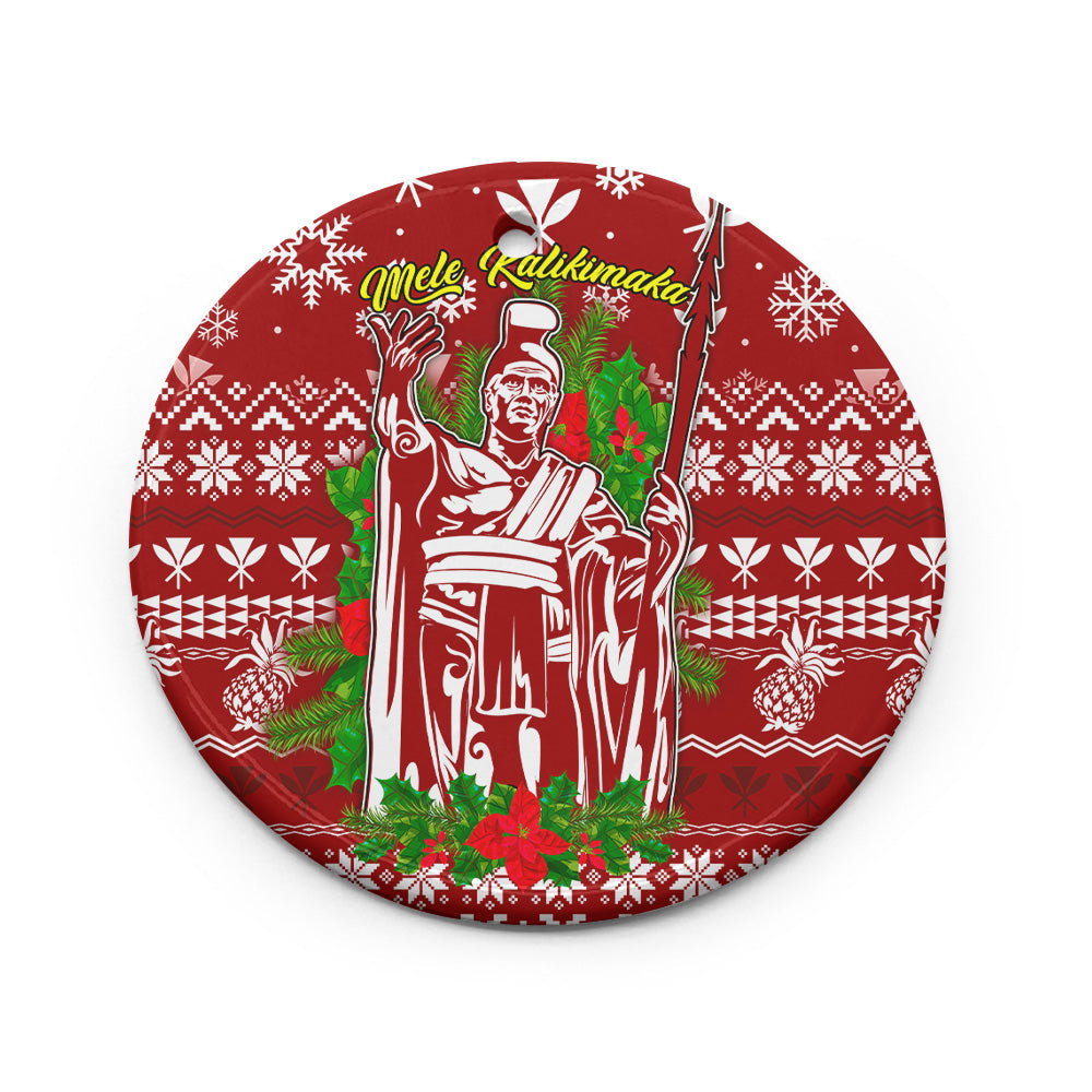 Hawaii Ceramic Ornament Christmas Hawaii King Polynesian Pattern