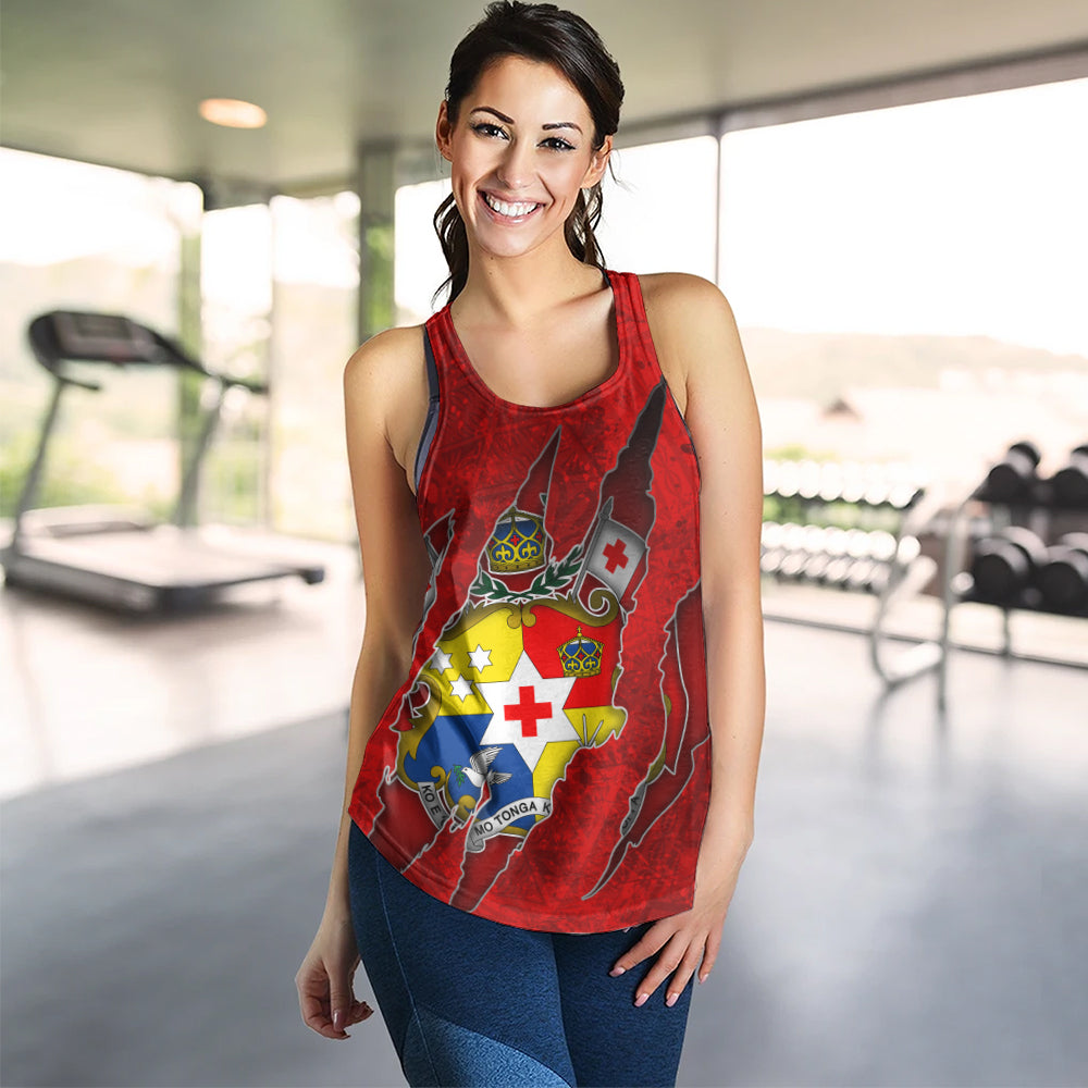 Tonga Women Tank Coat Of Amrs Scratches Cracks Style