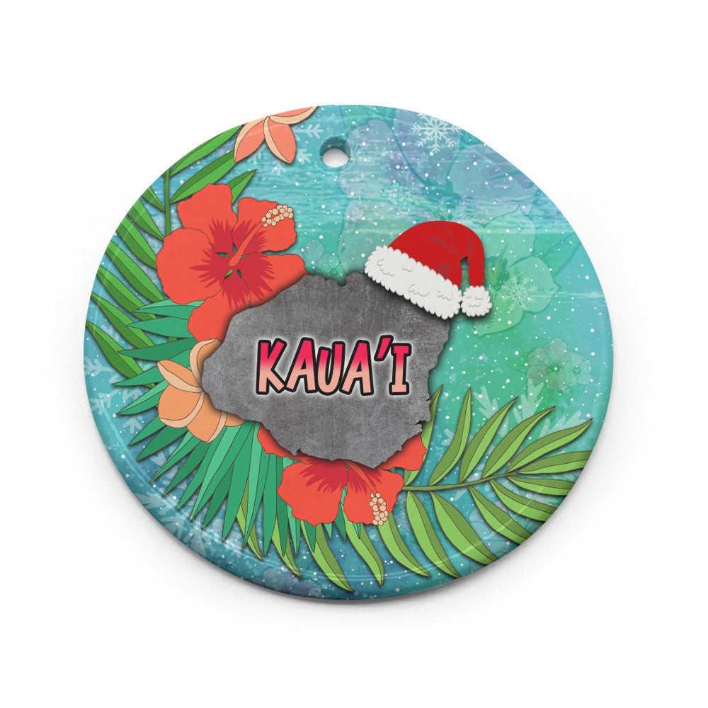 Hawaii Ceramic Ornament Christmas Kauaʻi Island