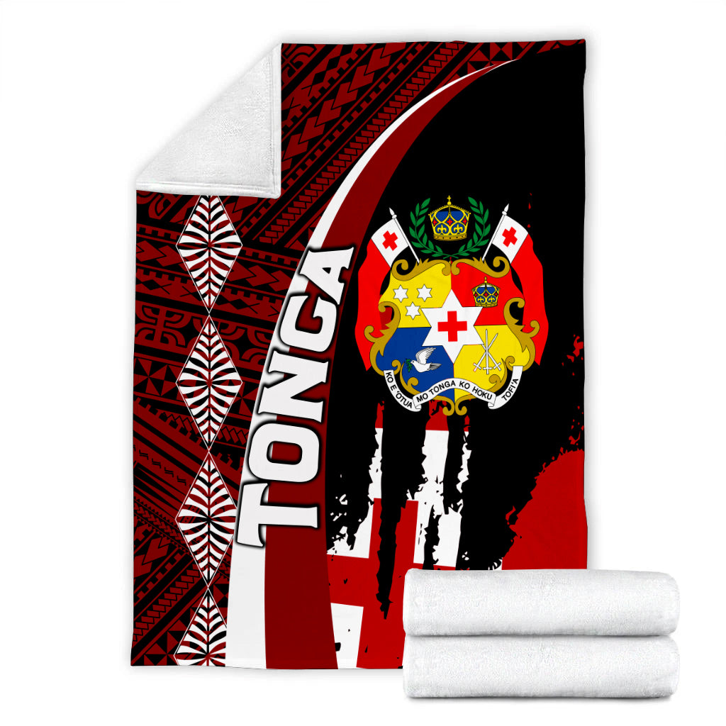 Tonga Premium Blanket - Coat Of Arms Tapa Tonga Patterns