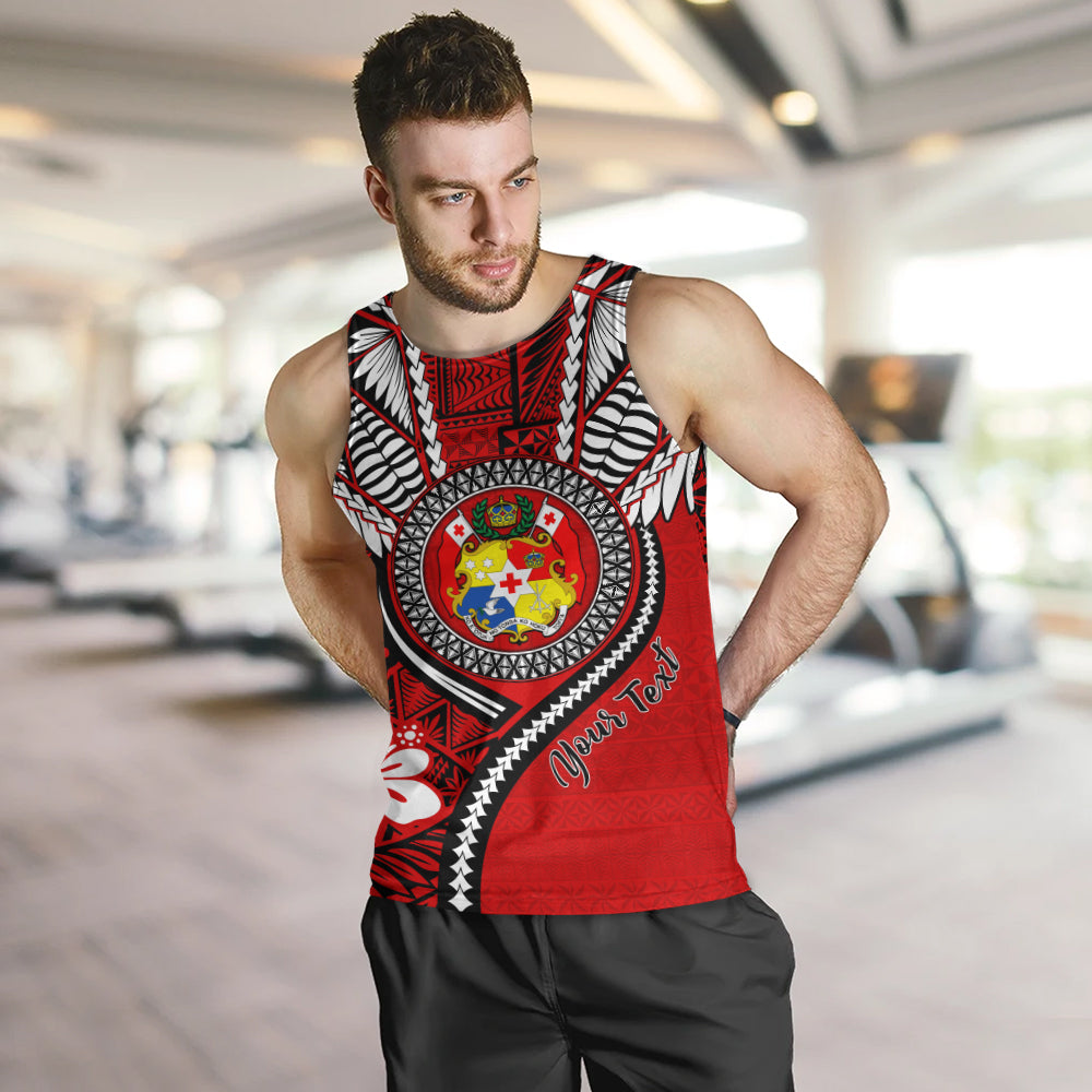 Tonga Tank Top Custom Tribal Ngatu Pattern Circle Style