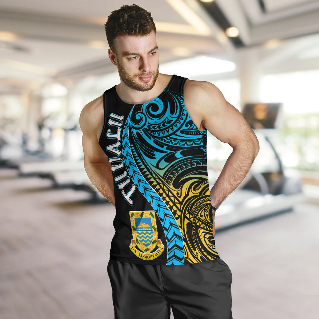 Tuvalu Polynesian Men Tank Top - Tuvalu Day with Polynesian Pattern