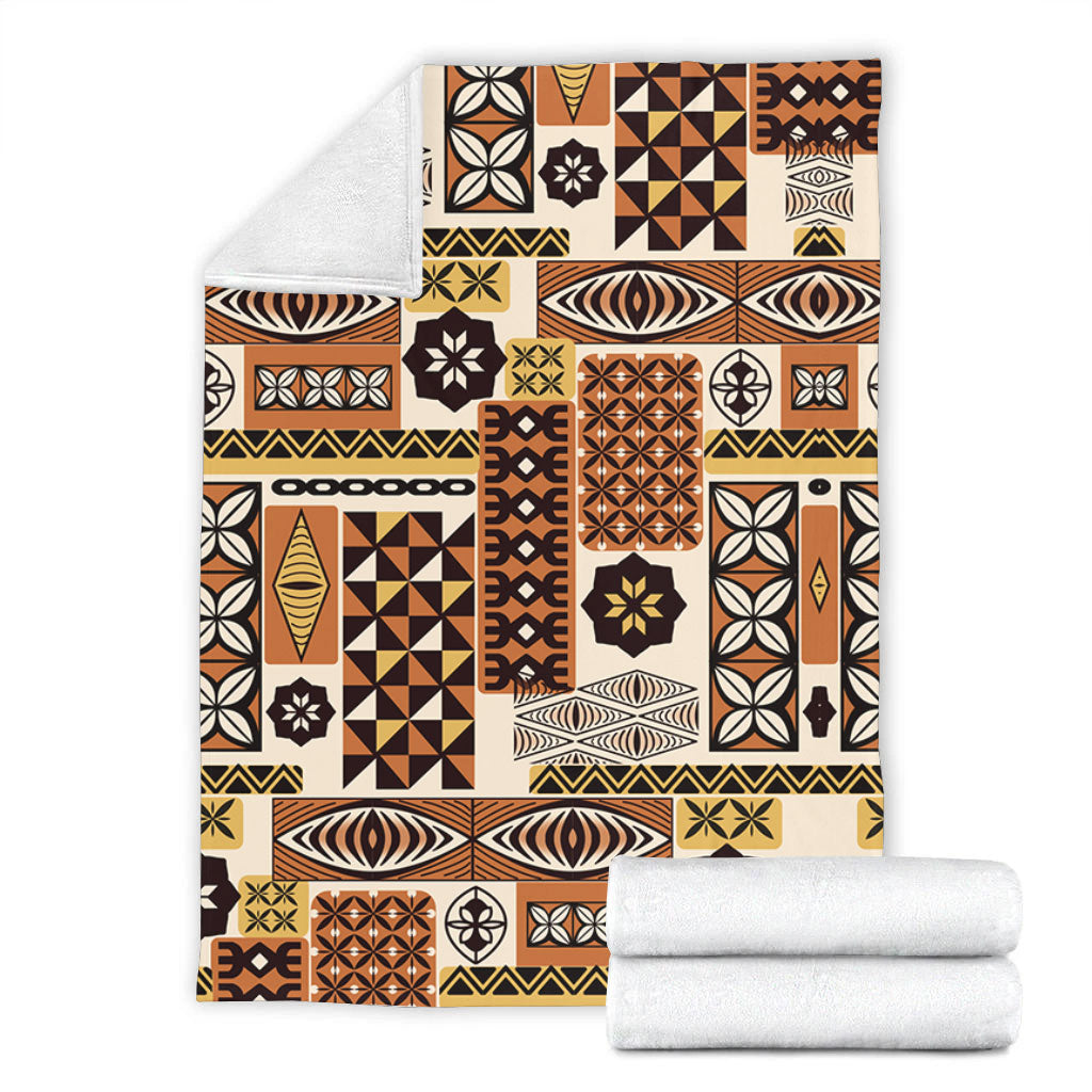 Tonga Premium Blanket Ngatu Tapa Pattern