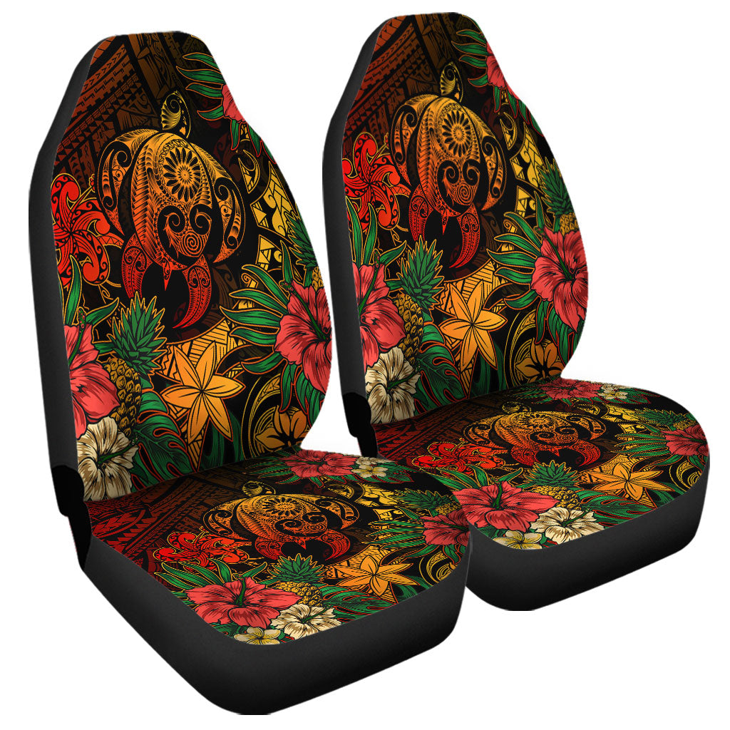Hawaii Car Seat Covers Tribal Polynesia Sea Turtle Design Pacific Dream