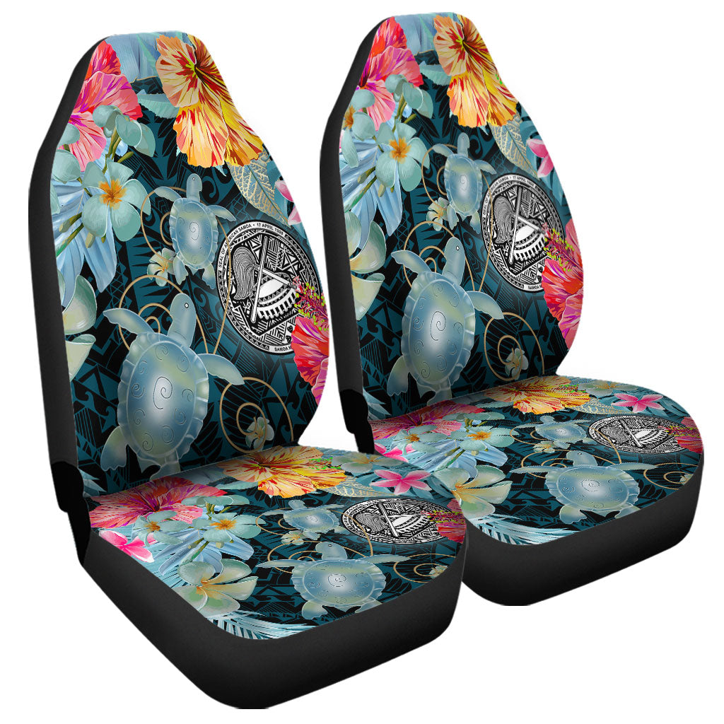 American Samoa Car Seat Covers Turtle Tropical Beach