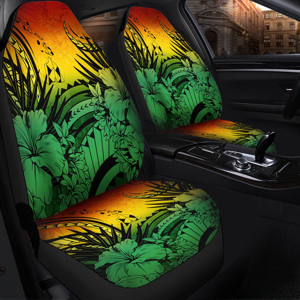 Hawaii Car Seat Covers Map Polynesian Tattoo Tropical Summer