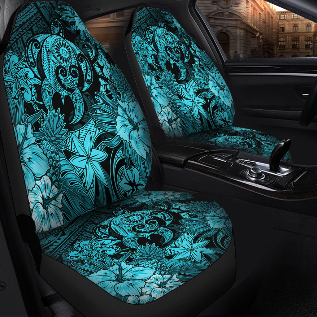 Hawaii Car Seat Covers Tribal Polynesia Sea Turtle Design Pacific Dream