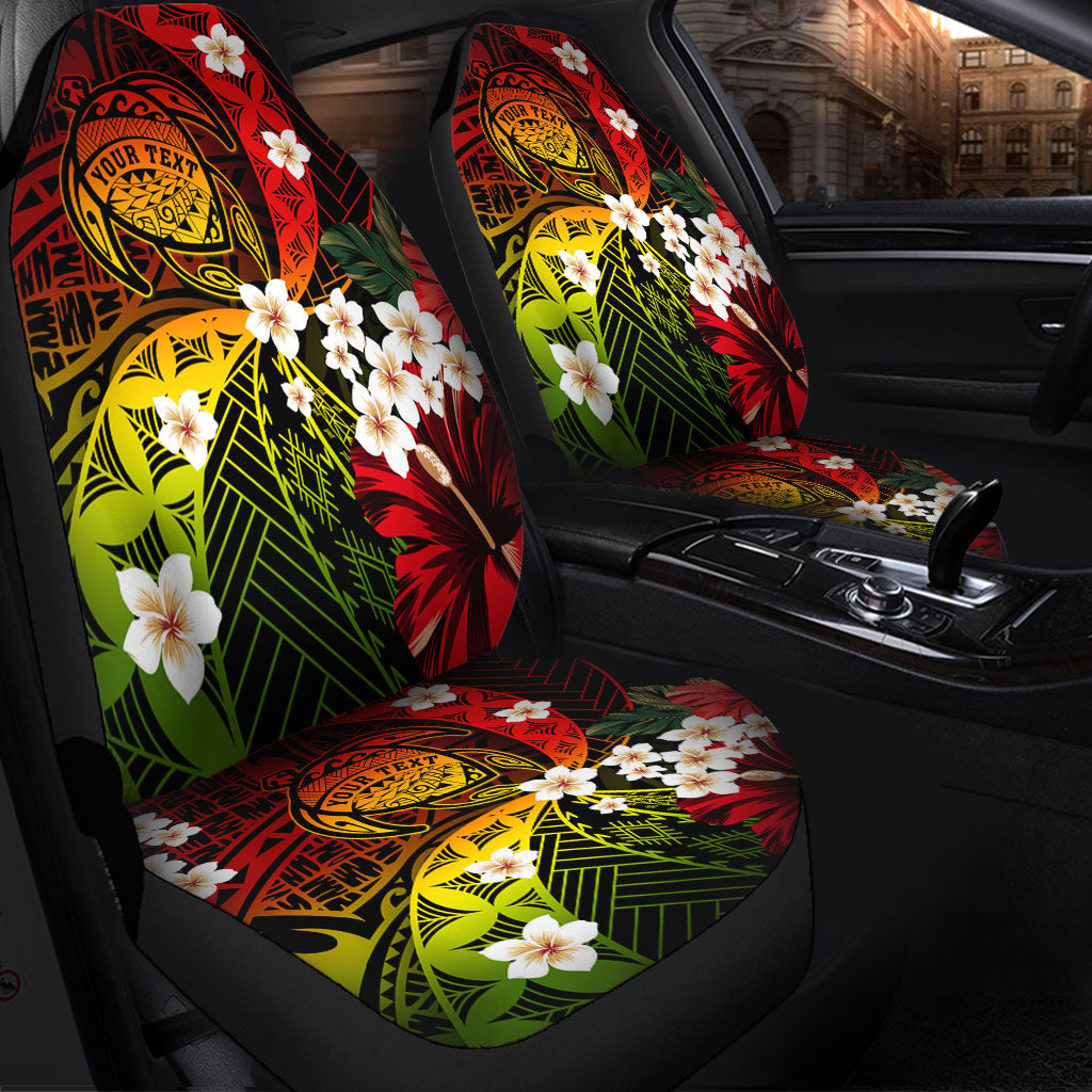 Hawaii Car Seat Covers Custom Turtle Style Reggae Tropical