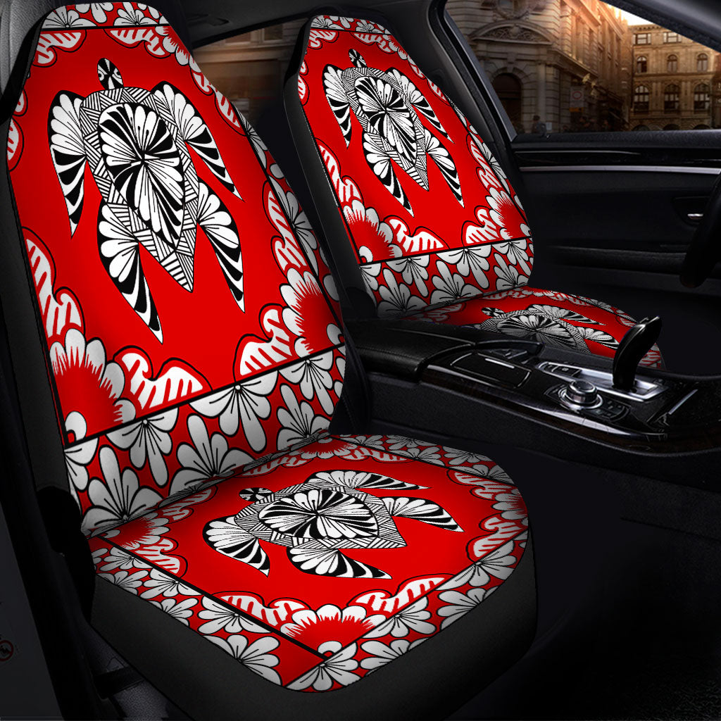 Tonga Car Seat Covers Tapa Turtle Design