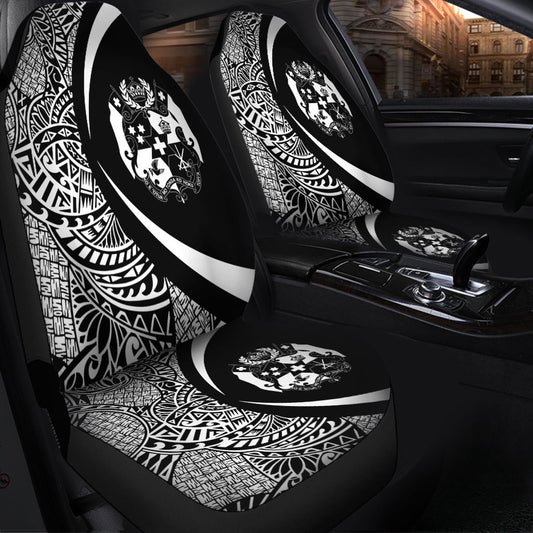 Tonga Car Seat Covers Lauhala White Circle Style