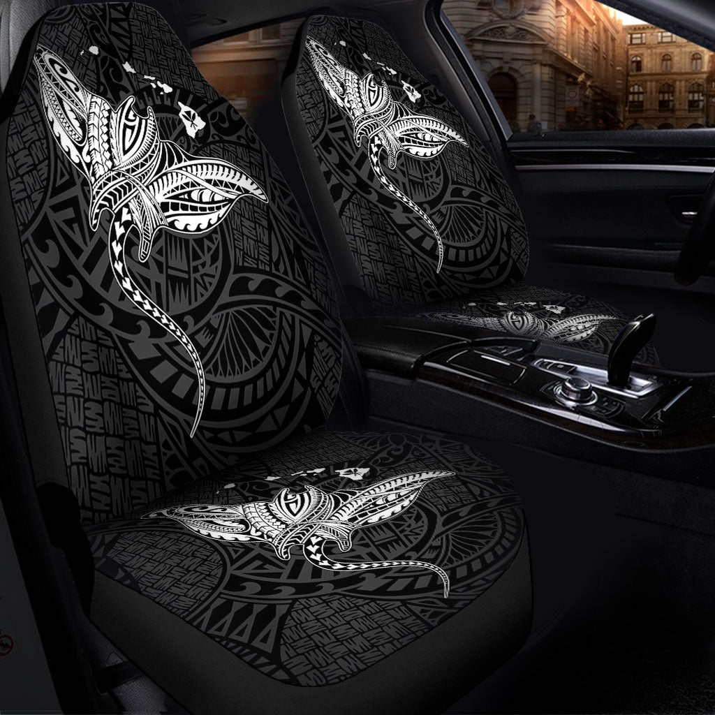 Hawaii Car Seat Covers Hawaiian Map Polynesian Tribal Ray Tattoo