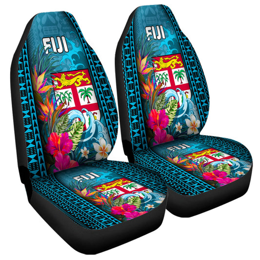 Fiji Car Seat Covers Bula Islands Wave Tropical