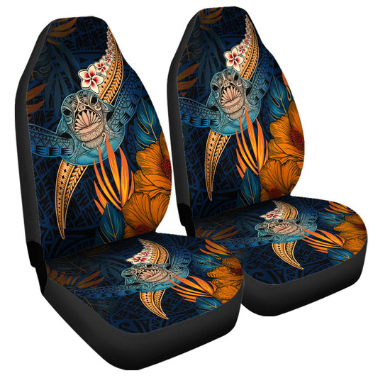 Hawaii Car Seat Covers Turtle Design With Hibiscus Tropical Style