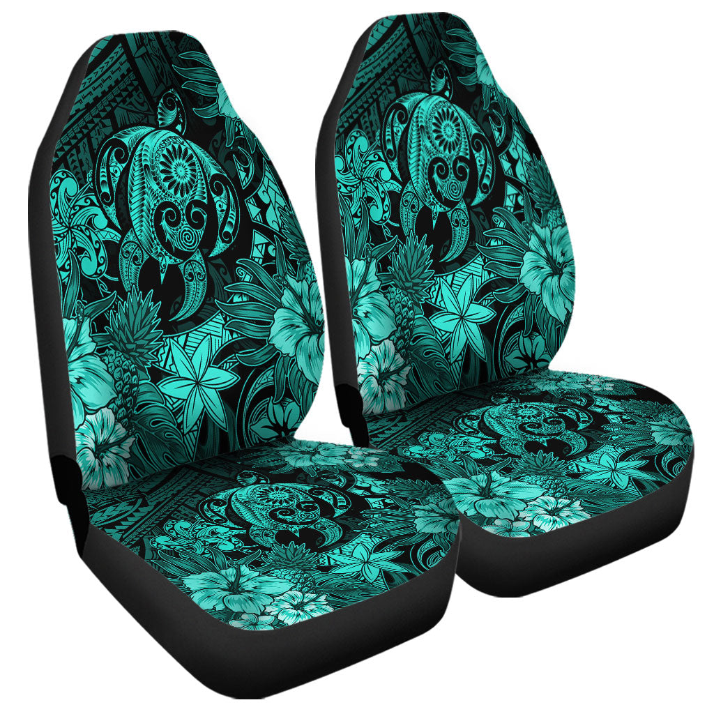Hawaii Car Seat Covers Tribal Polynesia Sea Turtle Design Pacific Dream