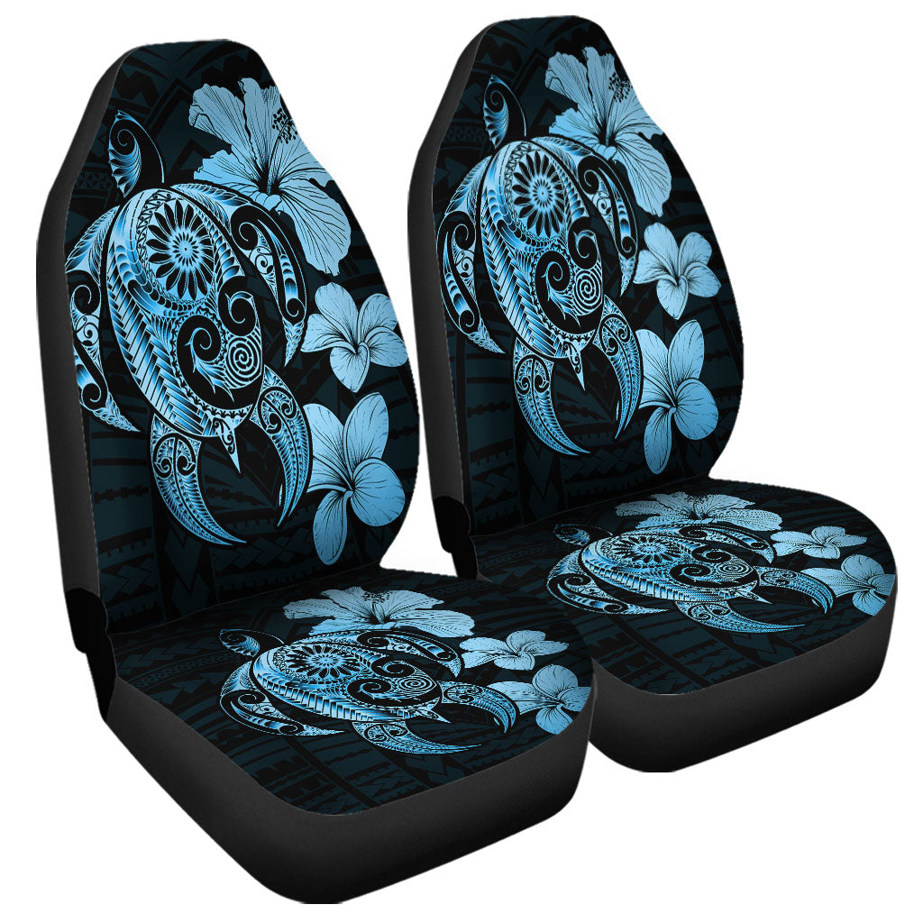 Hawaii Car Seat Covers Hibiscus Plumeria Mix Polynesian Turtle
