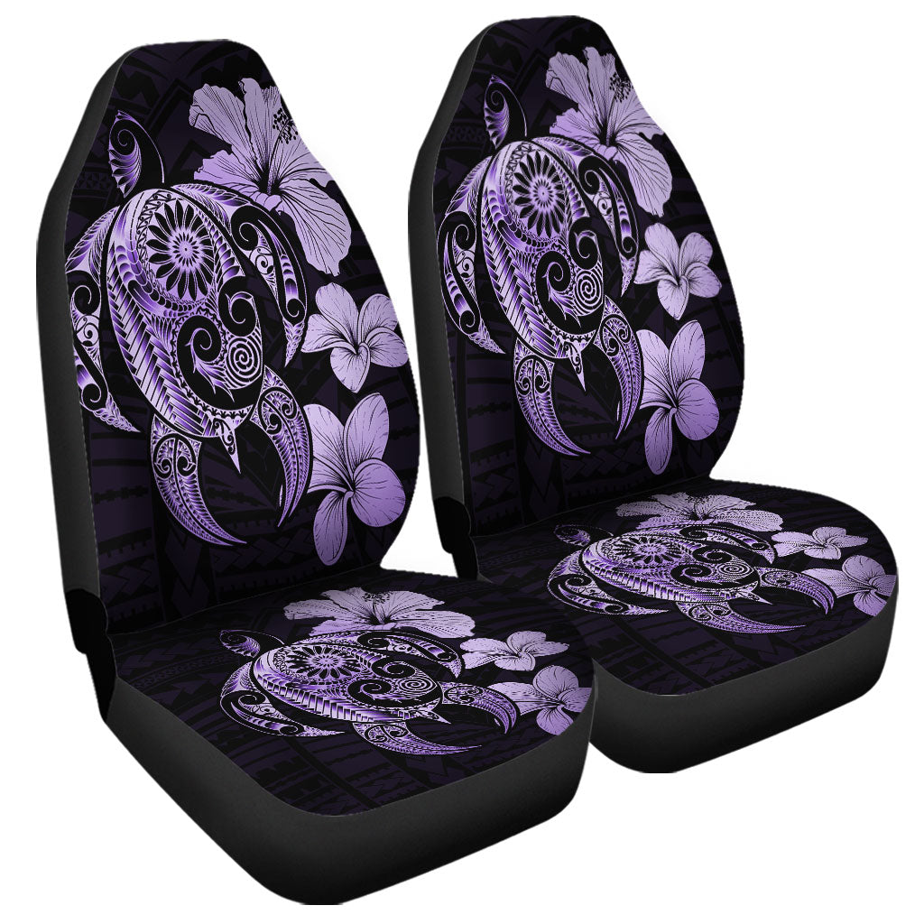 Hawaii Car Seat Covers Hibiscus Plumeria Mix Polynesian Turtle